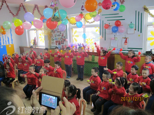 山西陽城紅纓金鳳凰幼兒園元旦活動